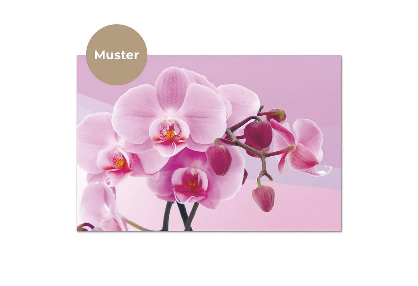 KitchenYeah Küchenrückwand Selbstklebend Rosa Orchidee Muster - Bild 3