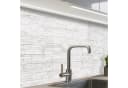 KitchenYeah Küchenrückwand Weiß Selbstklebend Ziegeloptik Bild 2