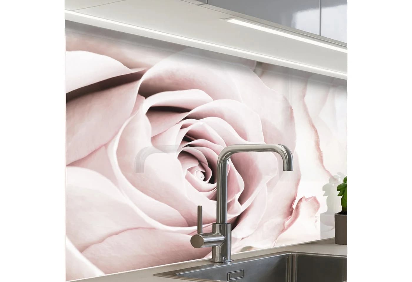 KitchenYeah Küchenrückwand Rosa Blumenmuster Selbstklebend - Bild 2