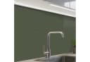 KitchenYeah Selbstklebende Küchenrückwand Olivgrün Glasoptik Spritzschutz Bild 2