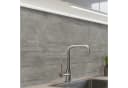 KitchenYeah Küchenrückwand selbstklebend Betonoptik Grau Bild 2