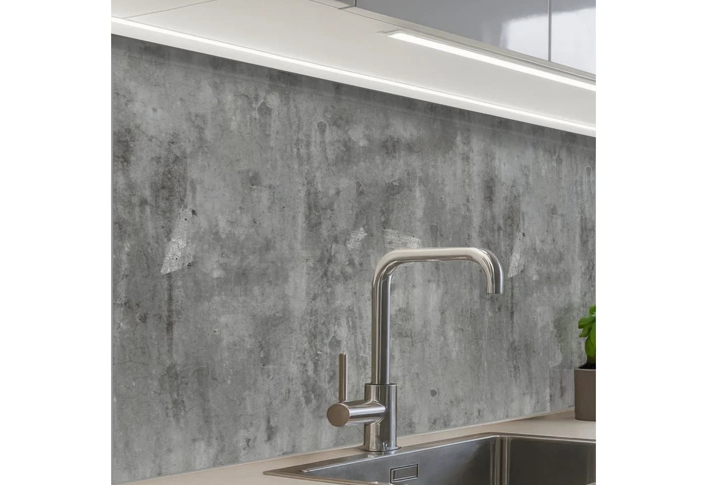 KitchenYeah Küchenrückwand Selbstklebend Rost-Beton Muster - Bild 2