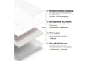 KitchenYeah Küchenrückwand Selbstklebend Weiß/Grau Modernes Muster Bild 4