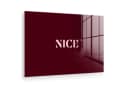 MuchoWow Acrylglasbild Nizza Rosa Rot Modern Bild 2