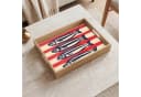 OnlyWow Tablett Rechteckig mit Henkel Sardinen Eichenholz Bild 5