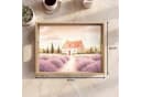 OnlyWow Tablett Rechteckig mit Henkel Eichenholz Lavendel Bild 1