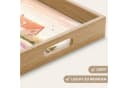 OnlyWow Tablett Rechteckig mit Henkel Eichenholz Lavendel Bild 3