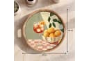 OnlyWow Tablett Rund mit Henkel Eichenholz Bild 1