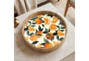 OnlyWow Tablett Rund mit Henkel Eichenholz Beige Orange Bild 5