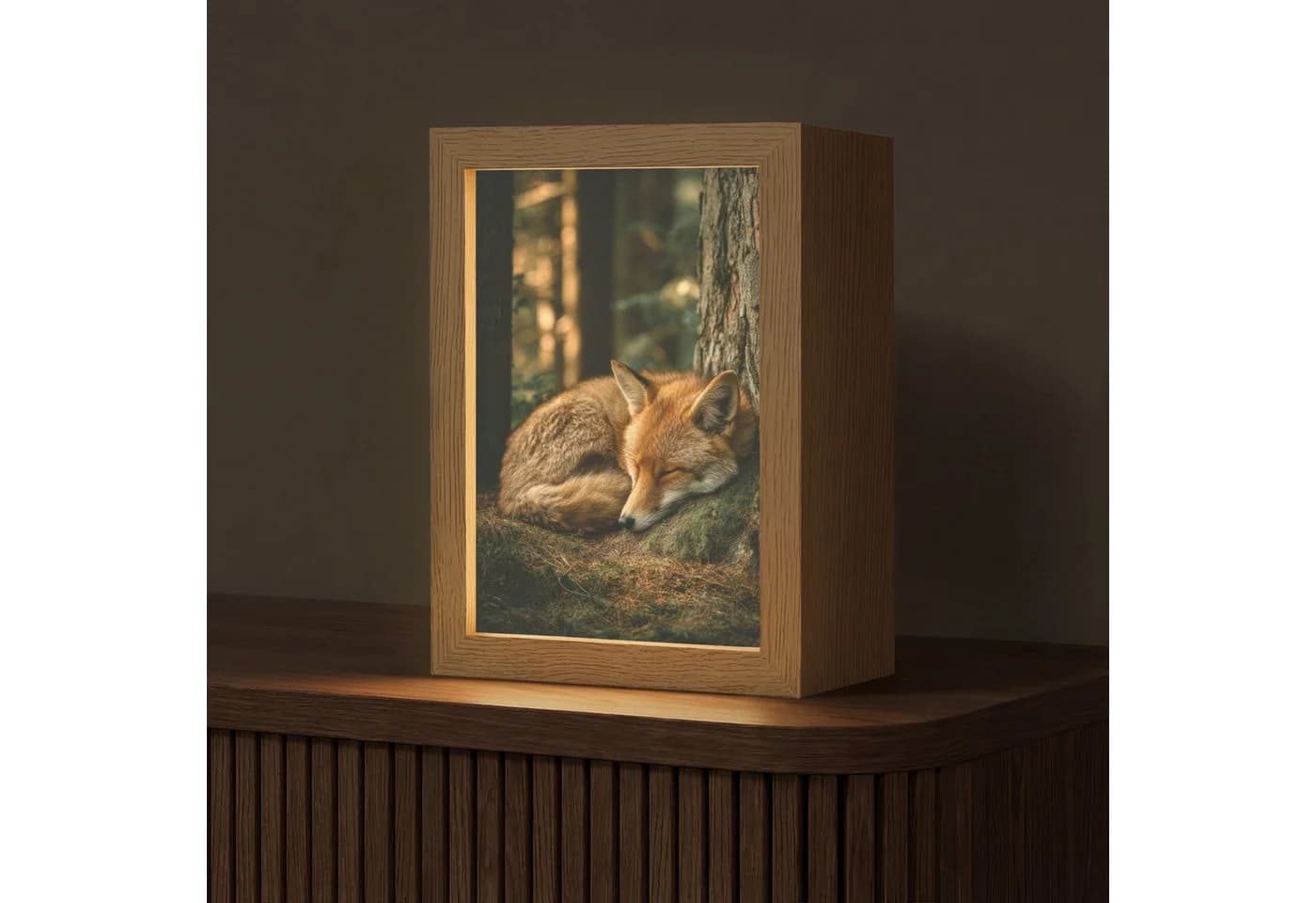 OnlyWow Tischleuchte Lightbox Fuchs Dimmbar LED Farbwechsel - Bild 2