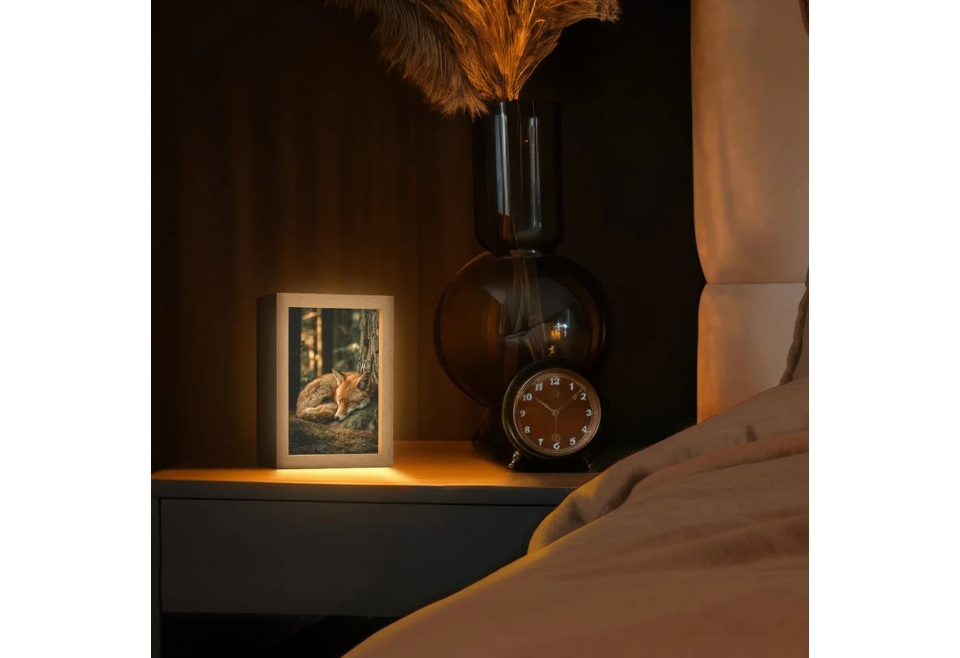 OnlyWow Tischleuchte Lightbox Fuchs Dimmbar LED Farbwechsel - Bild 3