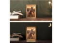 OnlyWow Tischleuchte Pferd Holzrahmen Dimmbar LED Bild 1