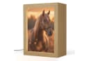 OnlyWow Tischleuchte Pferd Holzrahmen Dimmbar LED Bild 2