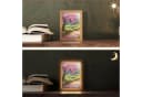 OnlyWow Tischleuchte Lightbox Aquarell Dimmbar LED Farbwechsel Holzrahmen Bild 1