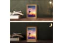 OnlyWow Tischleuchte Lightbox LED Dimmbar Farbwechsel Holzrahmen Bild 1