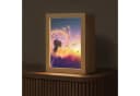 OnlyWow Tischleuchte Lightbox LED Dimmbar Farbwechsel Holzrahmen Bild 2