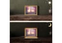 OnlyWow Tischleuchte Eiffelturm Rosa Dimmbar LED Bild 1