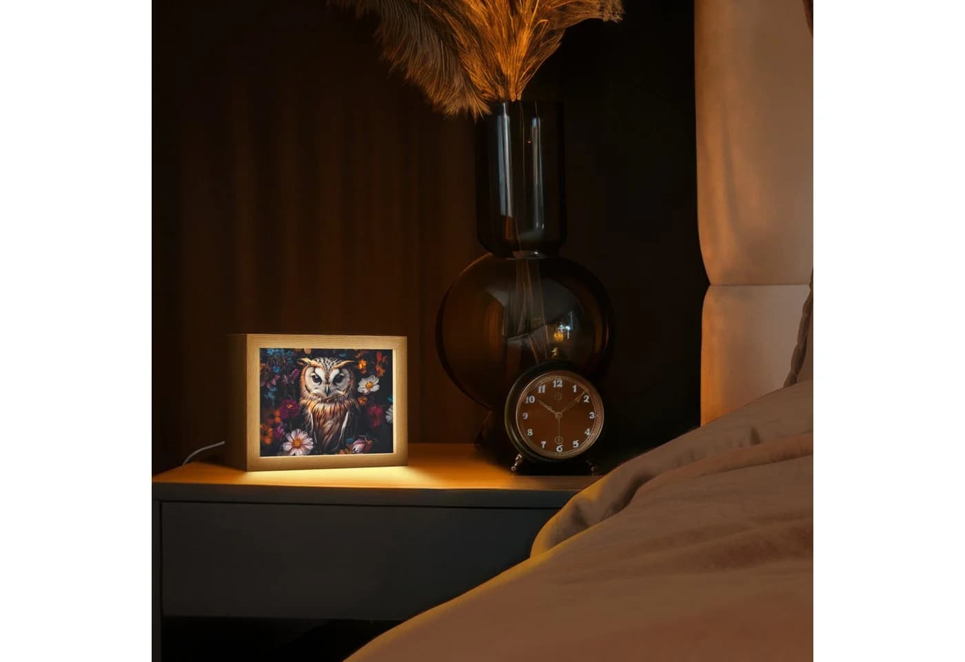 OnlyWow Tischleuchte Eule Bunt Dimmbar LED - Bild 3