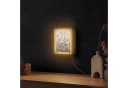 OnlyWow Wandleuchte Lightbox Blumen Rosa Beige Dimmbar LED Bild 1