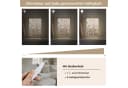 OnlyWow Wandleuchte Lightbox Blumen Rosa Beige Dimmbar LED Bild 3