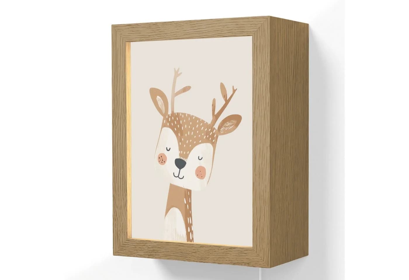 OnlyWow Wandleuchte Lightbox Hirsche Beige LED Dimmbar - Bild 2