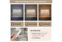 OnlyWow Wandleuchte Lightbox Blumen Rosa Beige Modern Dimmbar LED Bild 5