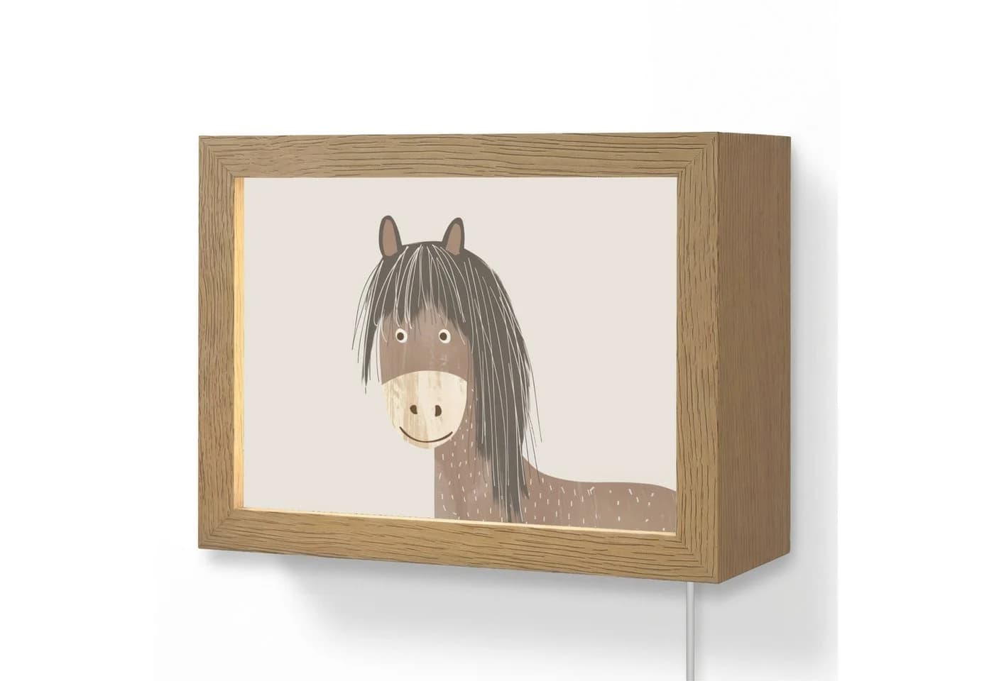 OnlyWow Wandleuchte Lightbox Pferd Dimmbar LED Kinderzimmer - Bild 2