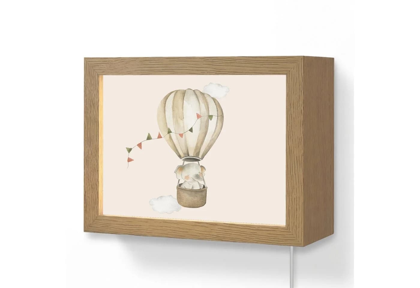 OnlyWow Wandleuchte Lightbox Elefant Beige Dimmbar LED - Bild 2