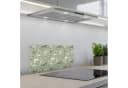 KitchenYeah Küchenrückwand Selbstklebend Grün Weiß Botanisch Bild 1