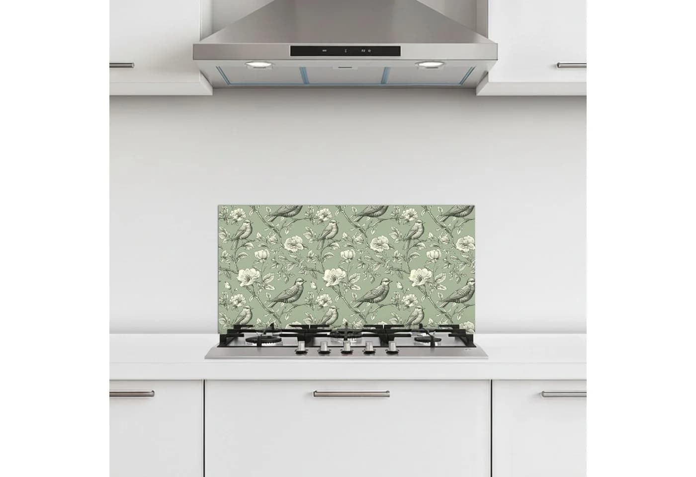 KitchenYeah Küchenrückwand Selbstklebend Grün Weiß Botanisch - Bild 2