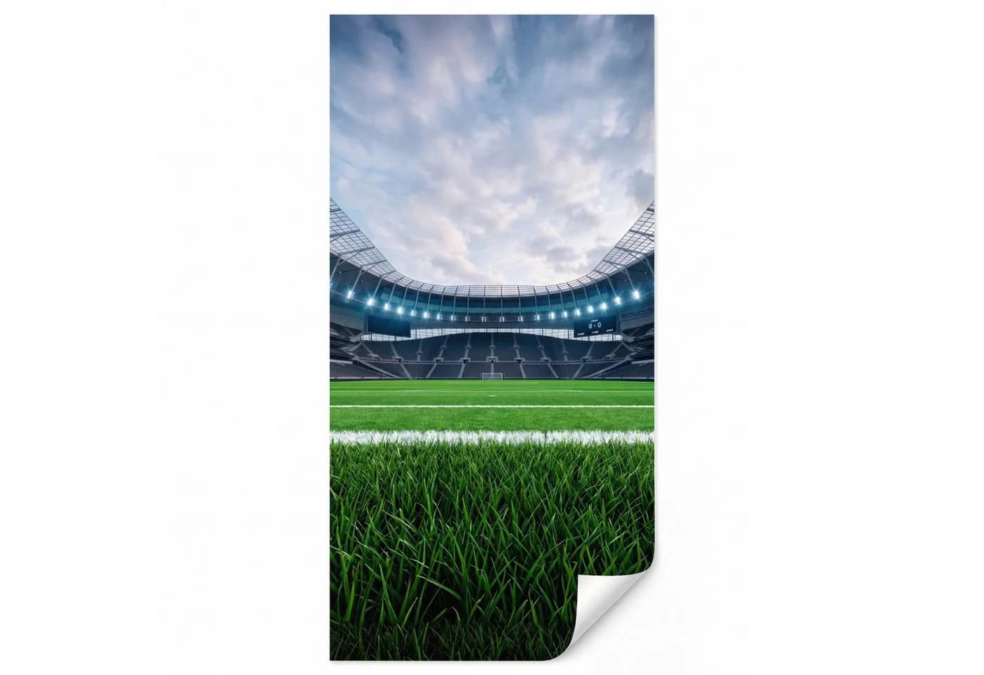 OnlyWow Fototapete Kinderzimmer Fußballstadion Grün Matt - Bild 2