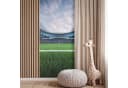 OnlyWow Fototapete Kinderzimmer Fußballstadion Grün Matt Bild 4