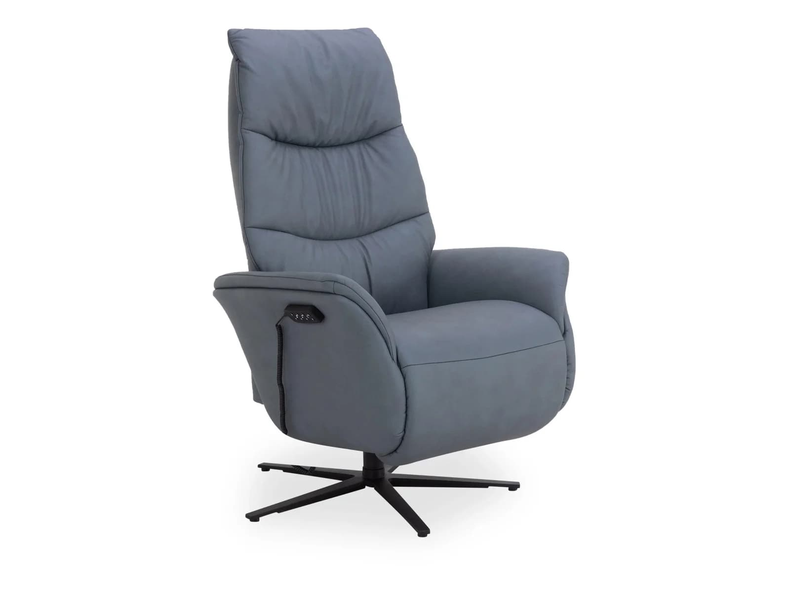 Relaxsessel himolla KARSPITZE Leder Blau Easyswing