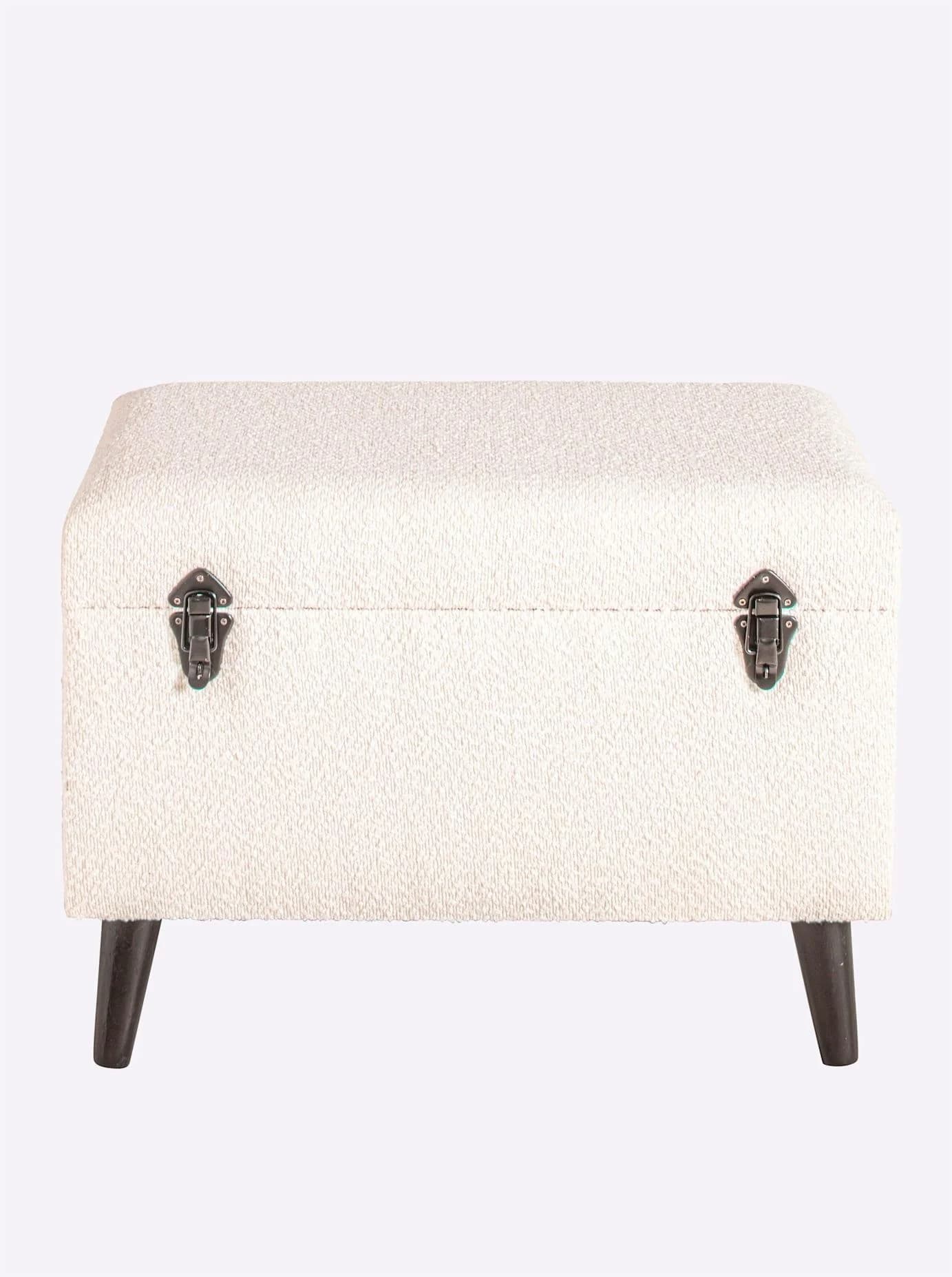 HEINE HOME Truhenbank Beige Ecru mit Stauraum