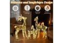 LALAHO Weihnachtsfigur LED Rentier 3Tlg. Weiß Bild 4