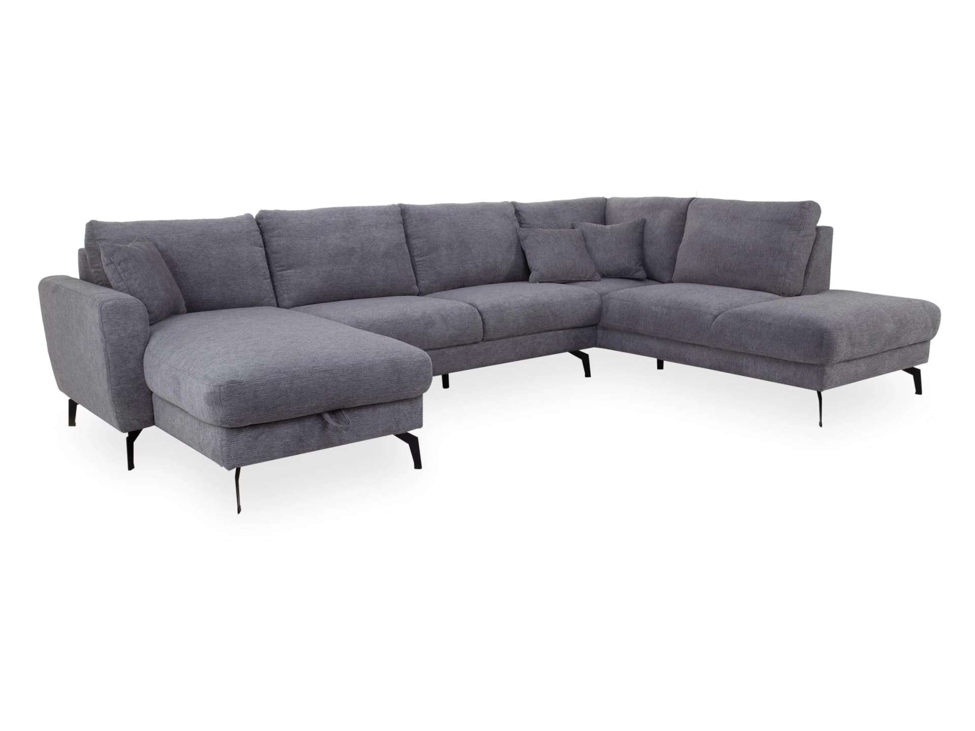 Wohnlandschaft HARPER MONIZ 3-Sitzer Ecksofa mit Bettkasten