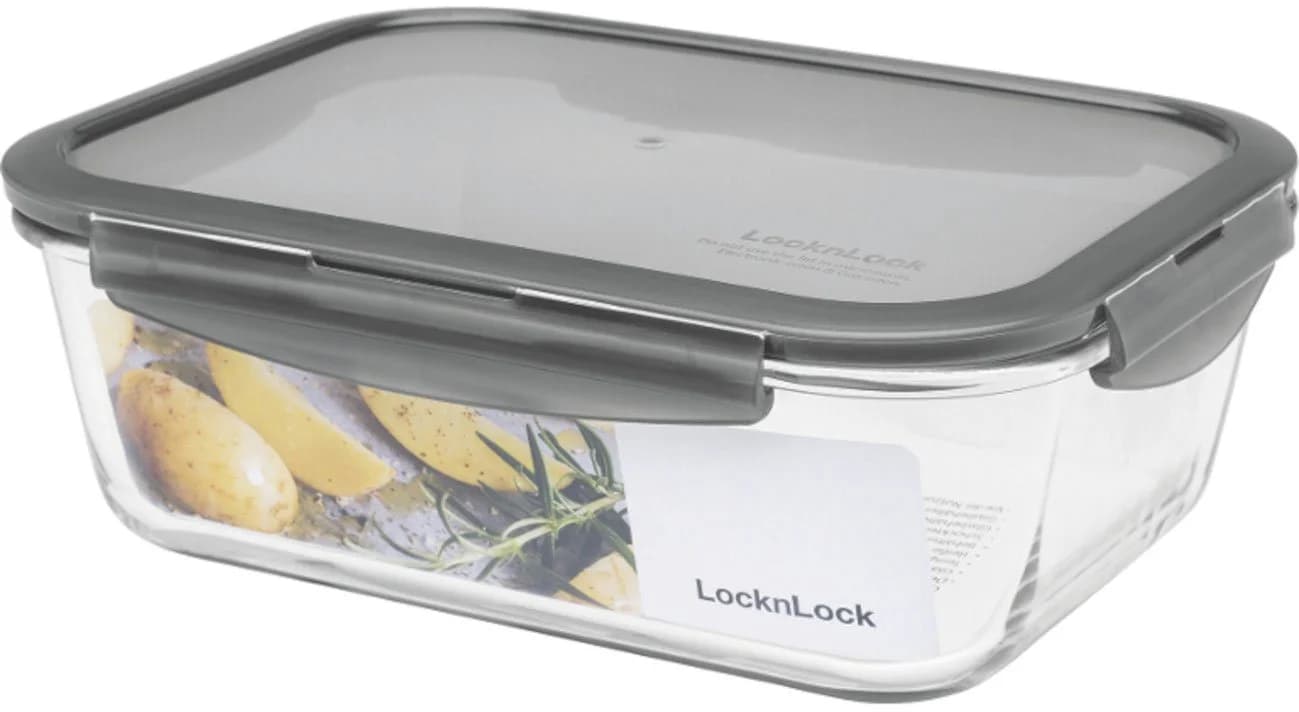 LOCK & LOCK Frischhaltedose Boroseal Borosilikatglas eckig