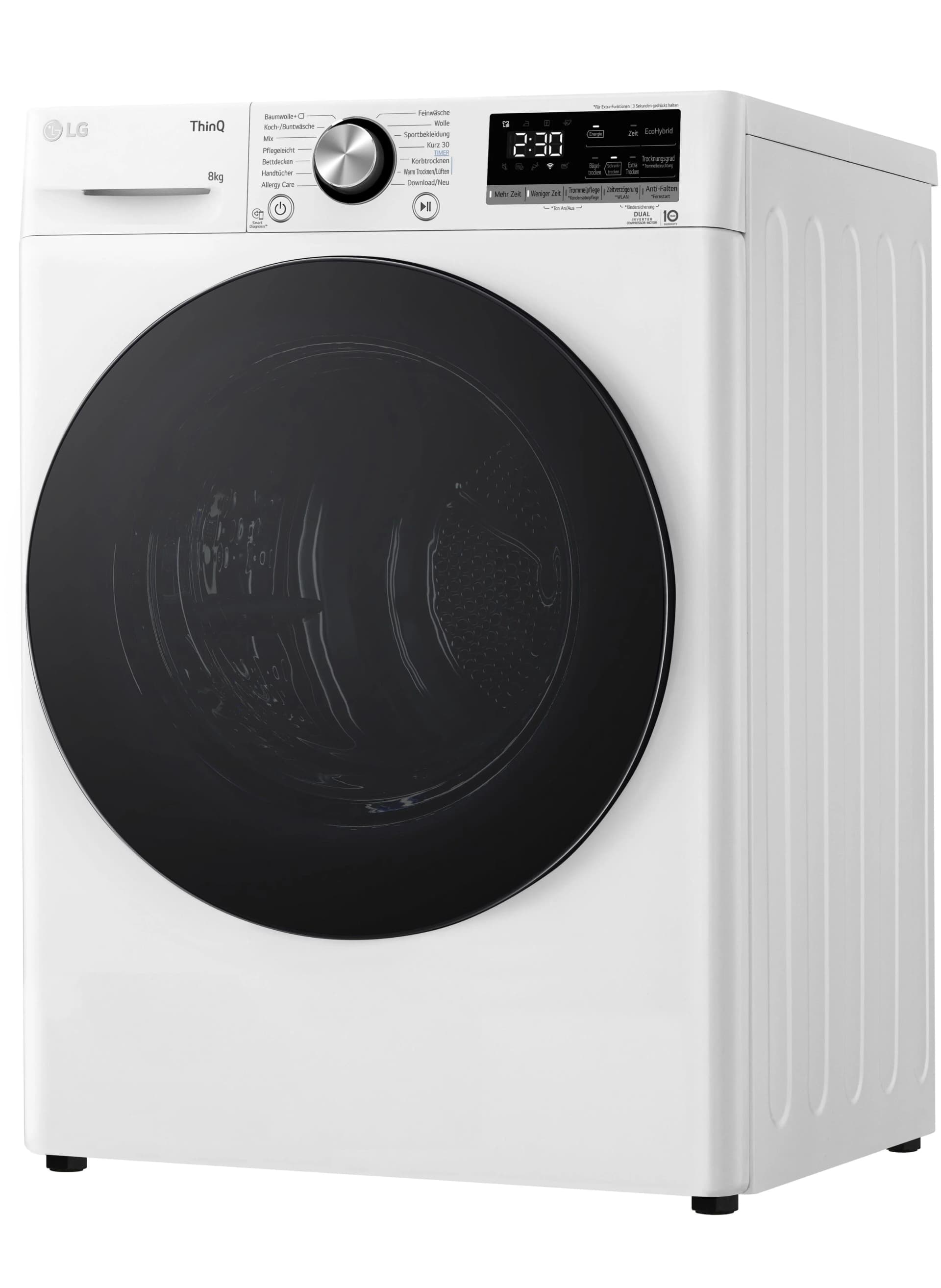 LG Wärmepumpentrockner RT80V9W 8 kg Energieeffizienz C