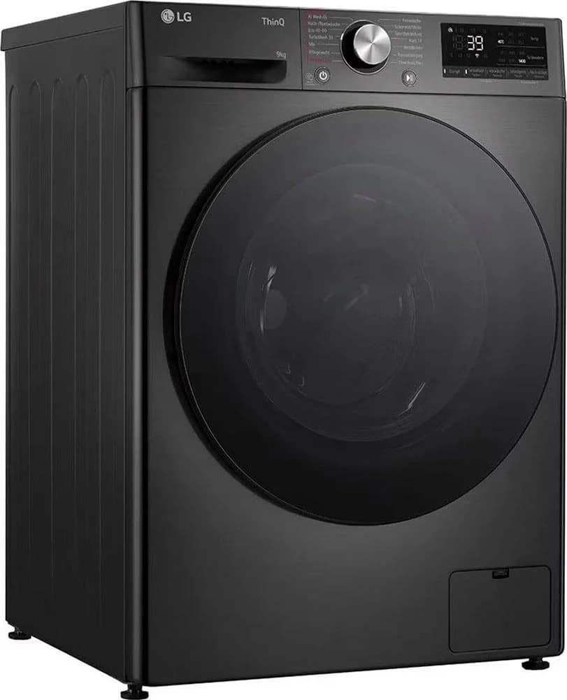 LG Waschmaschine F4WR709YB 9kg Frontlader Schwarz Dampffunktion