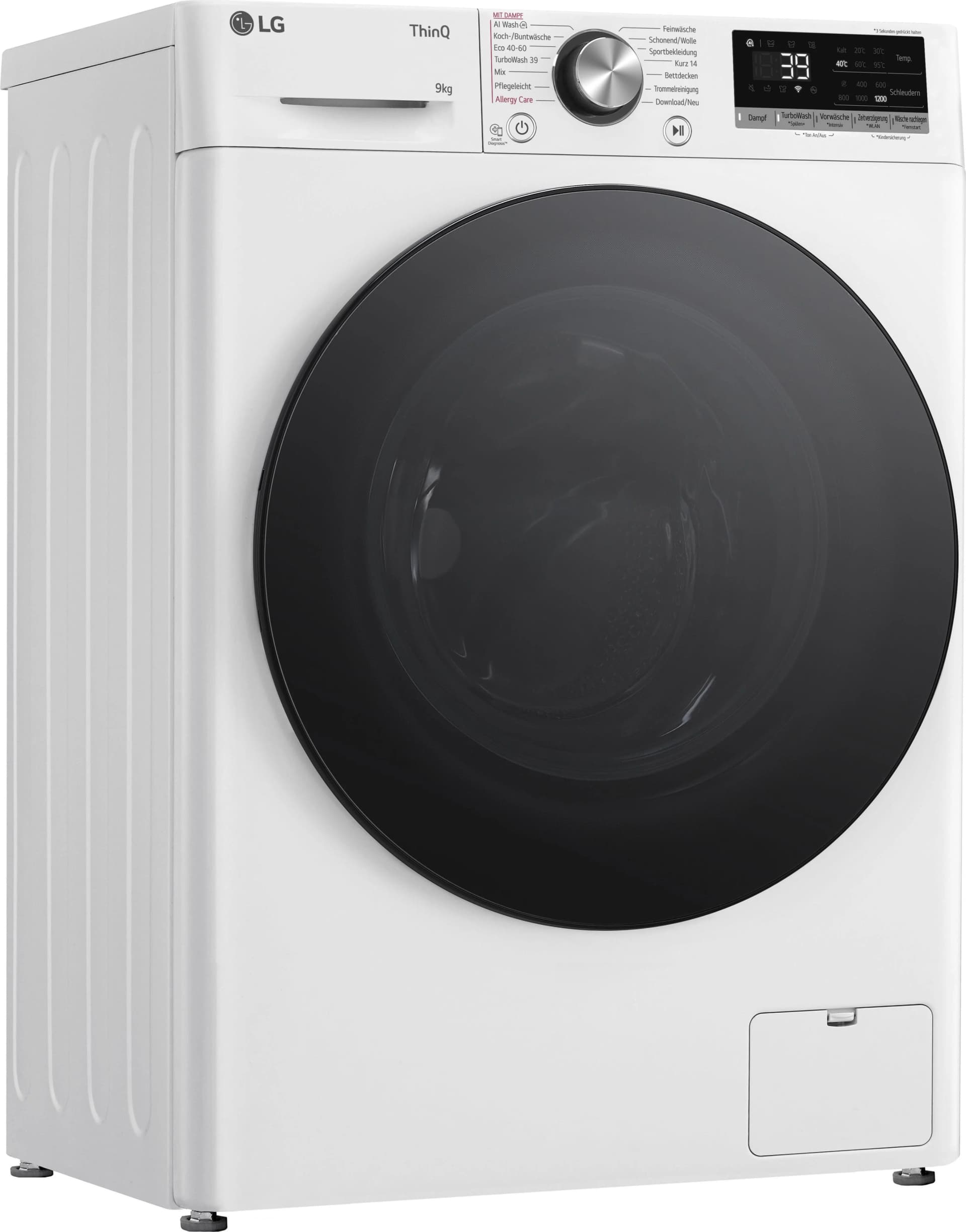 LG Waschmaschine F2V7SLIM9 weiß 9kg Dampffunktion