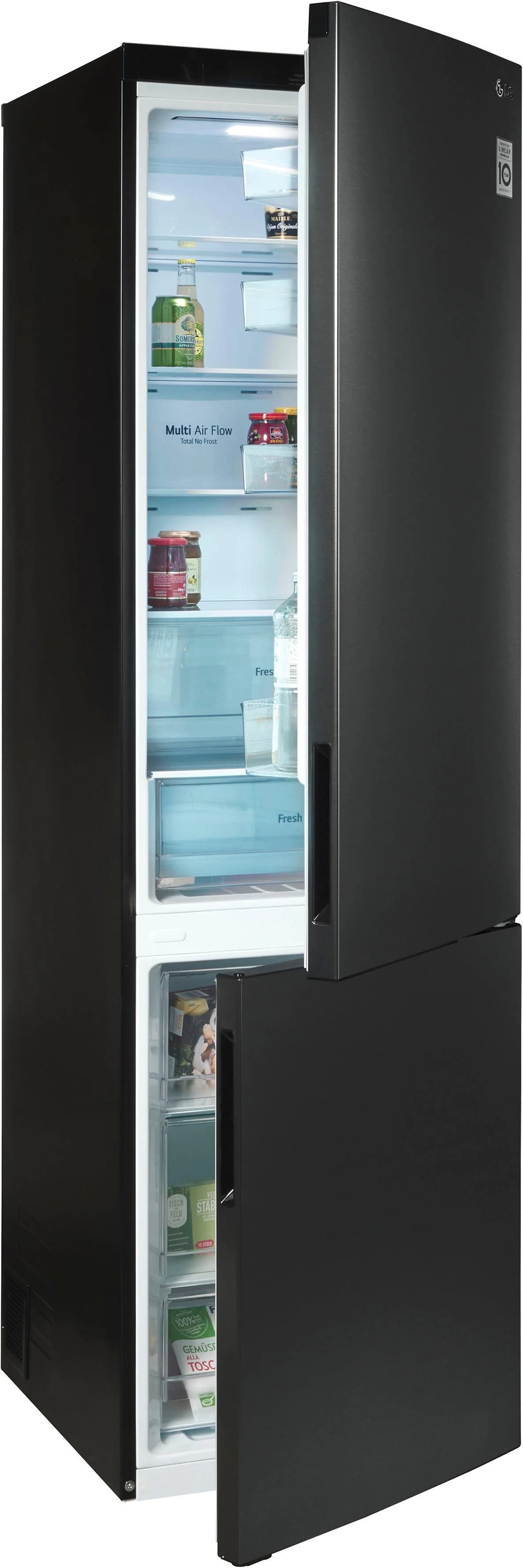 LG Kühl-/Gefrierkombination GBP62SWNAC Mattschwarz LINEAR Cooling™