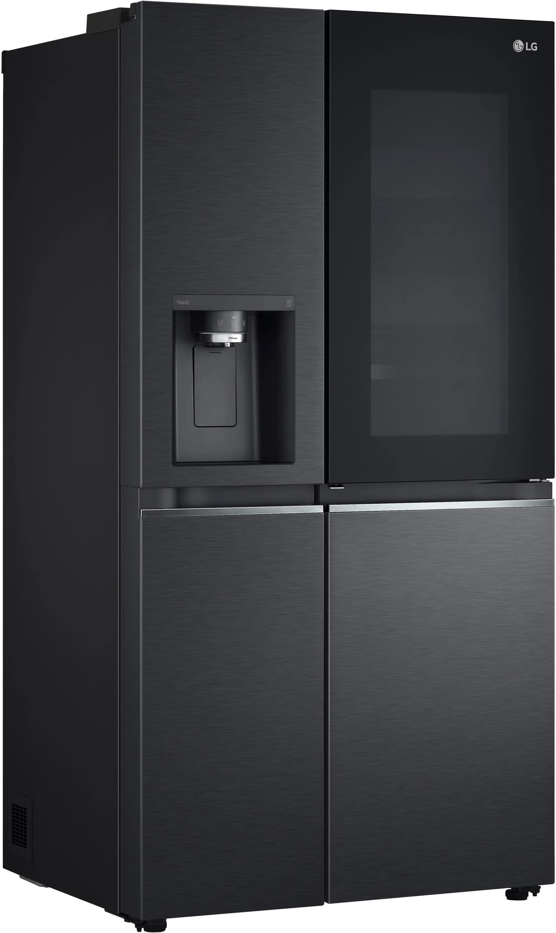 LG Side-by-Side Kühlschrank Schwarz Craft Ice InstaView