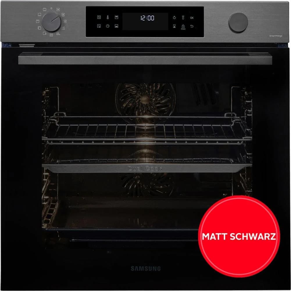 Samsung Pyrolyse Backofen NV7B44503DB Schwarz DualCook Flex