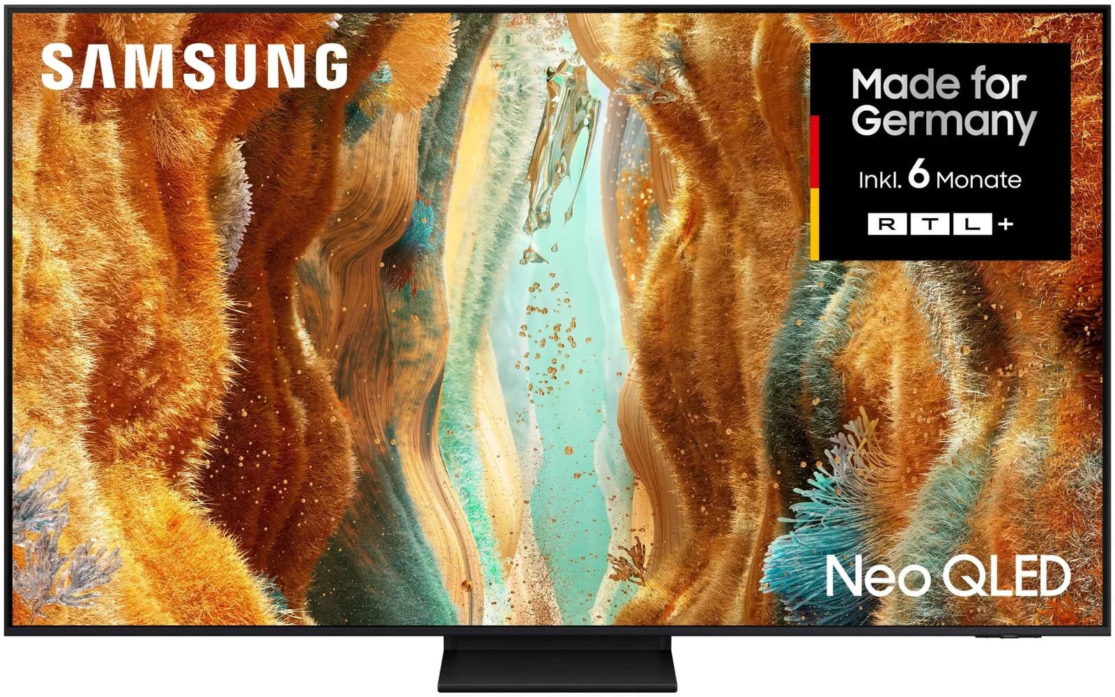 Samsung QLED Fernseher 55 Zoll 4K AI Upscaling Neo Quantum HDR Schwarz