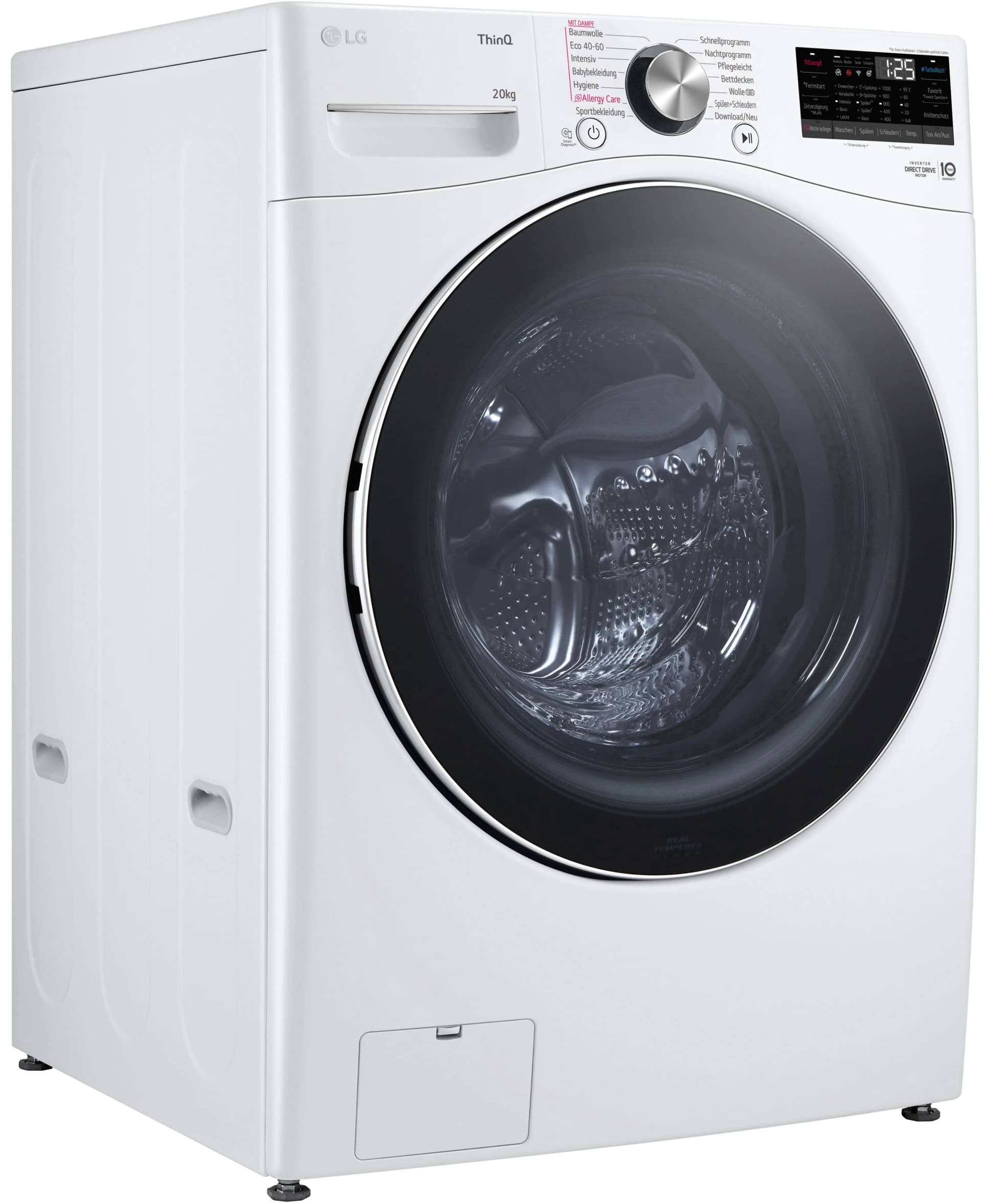 LG Waschmaschine F0WVT202 20 kg Frontlader Inverter Direct Drive™ TurboWash™ 360°