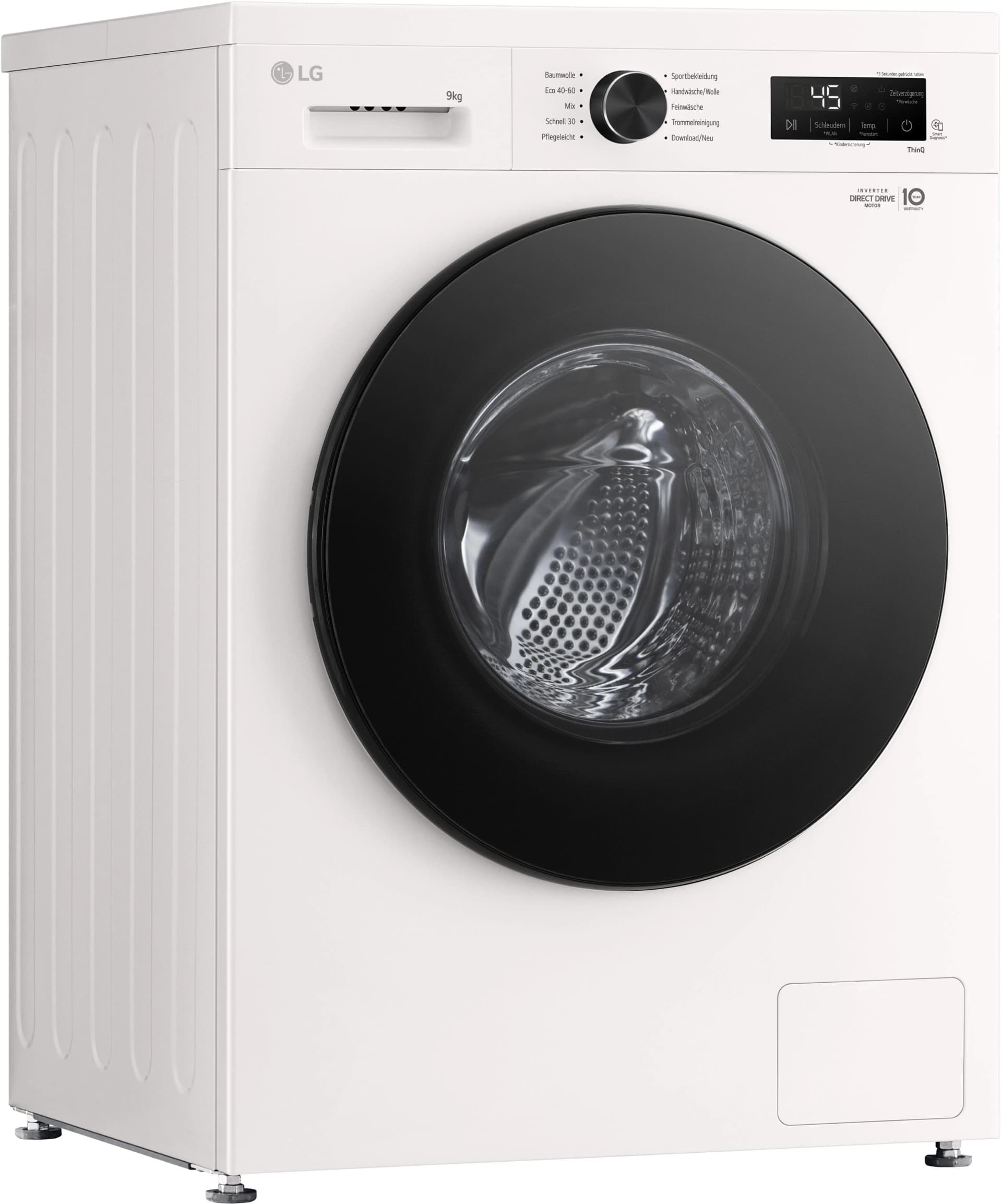 LG Waschmaschine F4WB309Y 9 kg Frontlader mit Dampffunktion