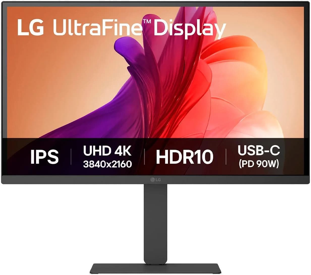 LG LED-Monitor 27 Zoll UHD Schwarz mit USB-C