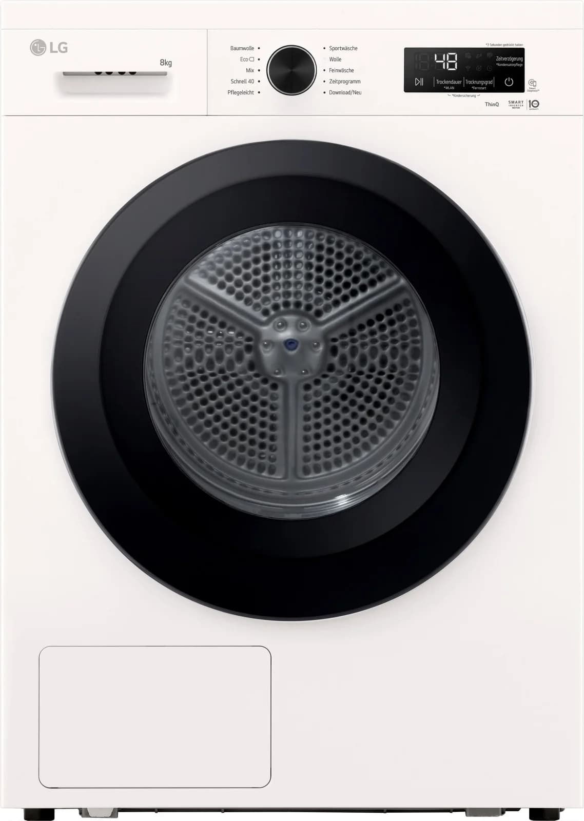 LG Wärmepumpentrockner RT80B3C 8 kg Weiß