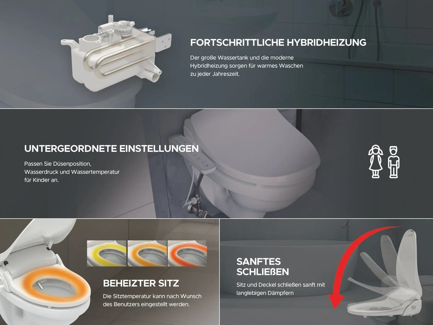 LEEVENTUS Dusch-WC-Sitz mit Sitzheizung und Föhnfunktion - Bild 5