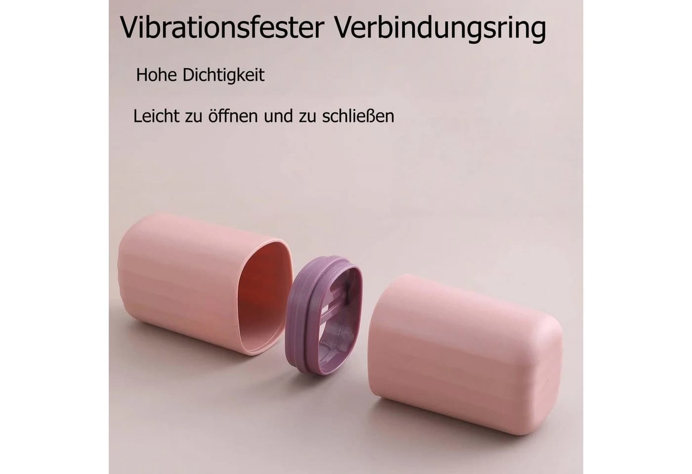 FOUORTUNATE-BEE Zahnputzbecher 3-in-1 Reise-Zahnbürstenbox mit Bechern - Bild 5